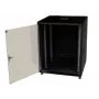 IT-BUDGET 19 inch võrgukapp SJB, 12U, 600x600 mm (LxS), klaasuks, tagapaneel, must