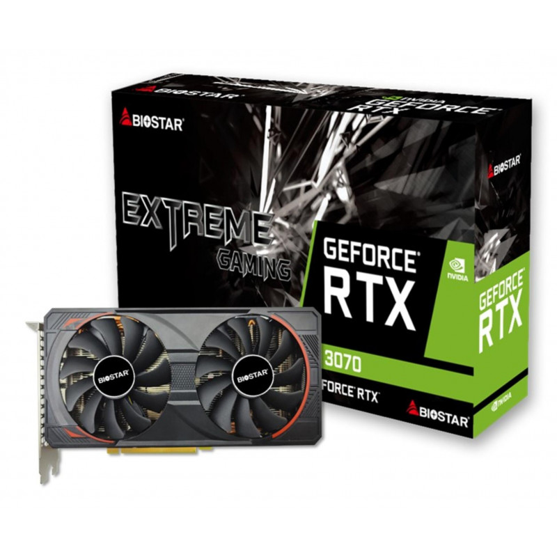 Biostar RTX 3070 8GB GDDR6 graafikakaart VN3716RM82