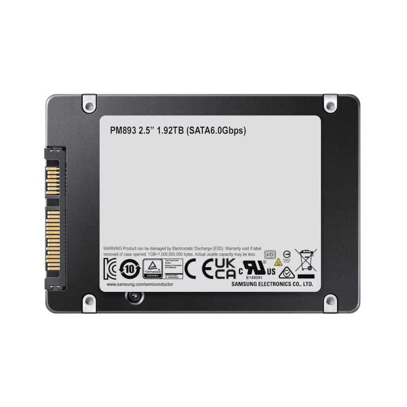 Samsung PM893 480GB 2,5 inch SATA III andmekeskuse SSD (MZ7L3480HCHQ-00A07)