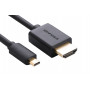 Ugreen Micro HDMI - HDMI kaabel, 2 m, 4K, must