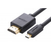 Ugreen Micro HDMI - HDMI kaabel, 2 m, 4K, must