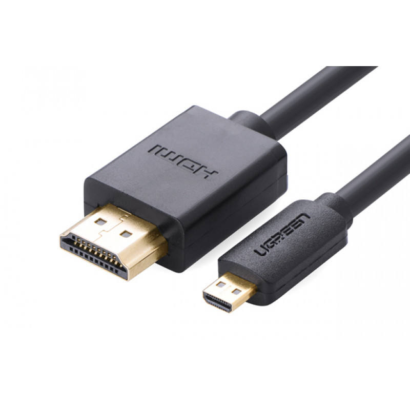 Ugreen Micro HDMI - HDMI kaabel, 2 m, 4K, must