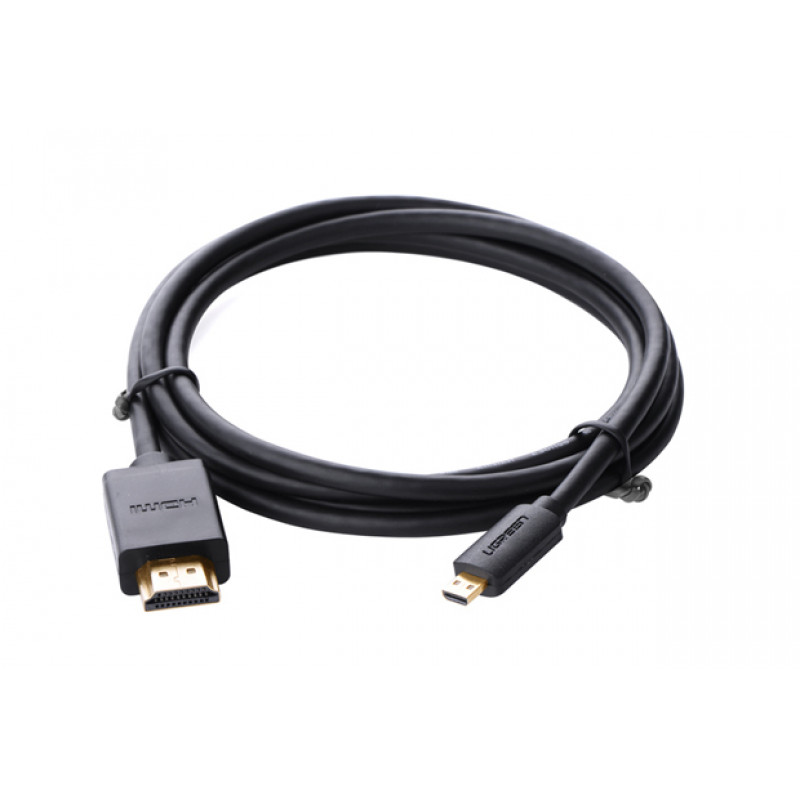 Ugreen Micro HDMI - HDMI kaabel, 2 m, 4K, must