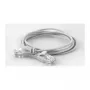 WANTEC Õhuke Cat6a U/UTP patch-kaabel RJ45, 2,8 mm, 1,5 m, valge