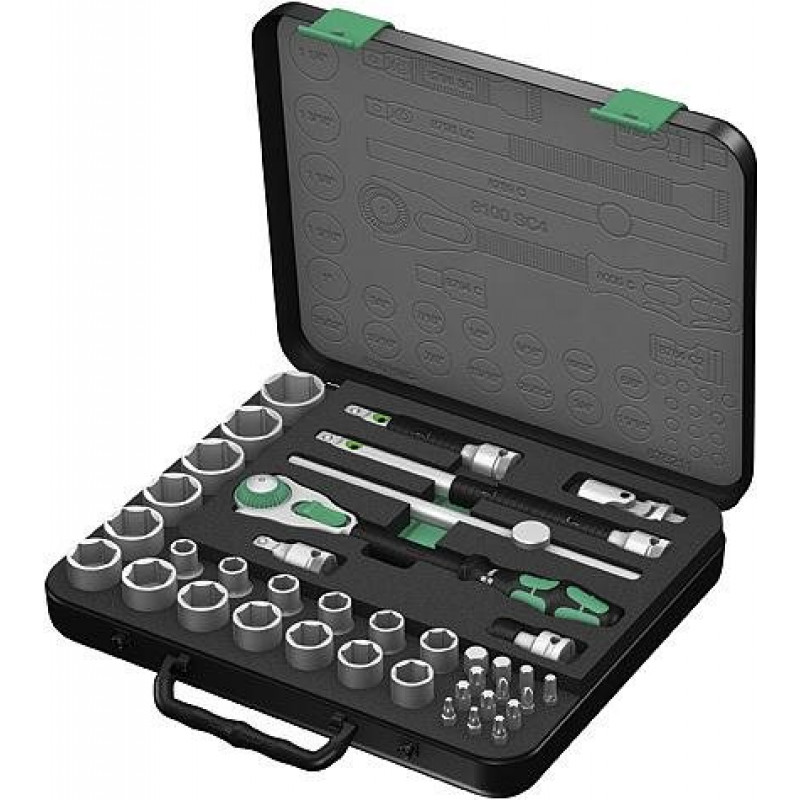 Wera 8100 SC 4 Zyklop põrkmehhanismi komplekt, 1/2 tolli, 38 tk (05003647001)