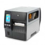 Zebra ZT411 termosiirdeprinter siltidele, 4 inch, 203 dpi, jadaport, USB, 10/100 Ethernet, Bluetooth 4.2/MFi, USB Host, Wi-Fi 802.11ac, EL/UK toitekaabel