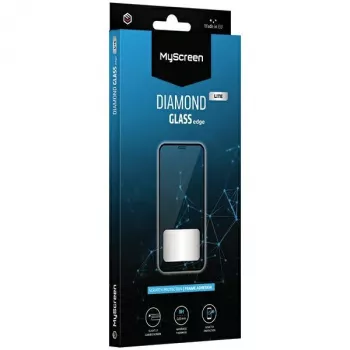 MyScreen Diamond Glass Lite Edge Full Glue ekraanikaitseklaas Apple iPhone 16 jaoks, must