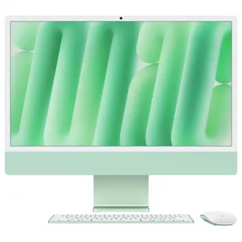 Apple iMac 24 inch M4 (10-tuumaline CPU, 10-tuumaline GPU), 32GB, 2TB SSD, roheline, Magic Keyboard Touch ID ja numbriklahvistikuga (saksa), Magic Mouse, gigabitine Ethernet