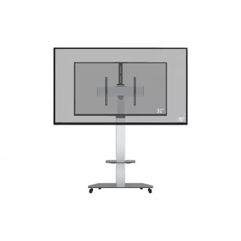 celexon Professional Adjust-3270MP TV käru 32-70-tollistele lamedatele ekraanidele, alumiinium/hägustatud klaas, hõbedane