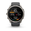 Garmin Fenix 9 Pro – 51 mm titaankorpusega grafiitmusta silikoonrihmaga nutikell