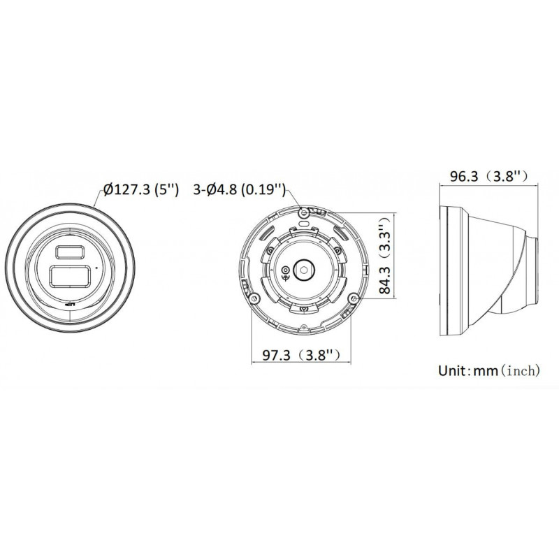 HIKVISION DS-2CD23126G3-IS2UY/SL(2.8mm)(eF) must Turret 12MP EasyIP 4.0 Plus (DS-2CD23126G3-IS2UY/SL(2.8)(eF)BLACK) turvakaamera