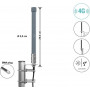 Delock 4G antenn SMA pistik 2 - 3 dBi jäik ümnisuunaline seina- ja mastikinnitus välistingimustesse hall 25 cm (60768)