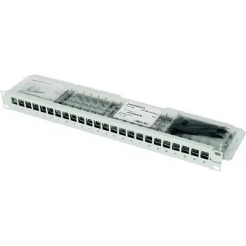 Telegärtner 100007010 19-tolline moodulikandur, komplekteeritud, CAT 6a, 1U, hall
