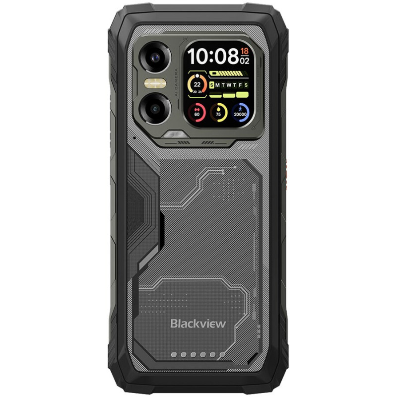 Blackview XPLORE 1X vastupidav 5G nutitelefon 12GB/256GB, 6,78 inch FHD+ 120Hz + 2,01 inch tagaekraan, 10000 mAh, 108MP, Android 15, must