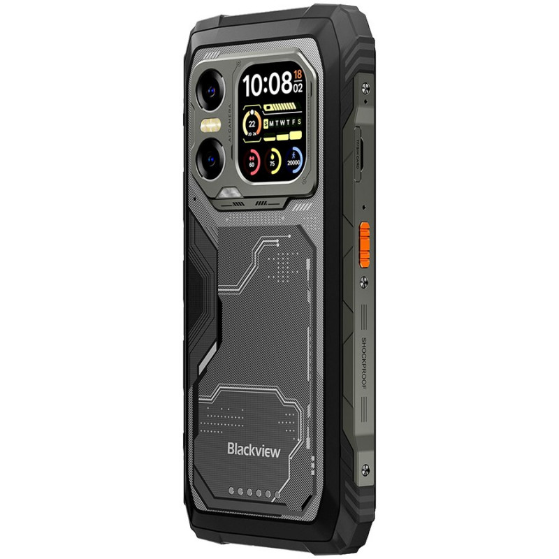 Blackview XPLORE 1X vastupidav 5G nutitelefon 12GB/256GB, 6,78 inch FHD+ 120Hz + 2,01 inch tagaekraan, 10000 mAh, 108MP, Android 15, must