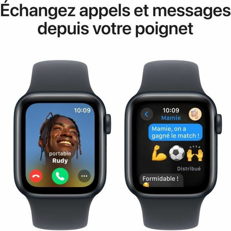 Apple Watch SE (GPS) 40 mm, Midnight alumiiniumkorpus Midnight spordirihmaga – S/M