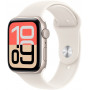 Apple Watch SE 3 (2025) GPS 40mm, Starlight alumiiniumkorpus, Starlight spordirihm S/M (MEH34)