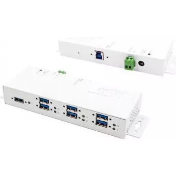 EXSYS EX-1189HMVS-3W Liidese jaotur USB 3.2 Gen 1 (3.1 Gen 1) Type-B Valge