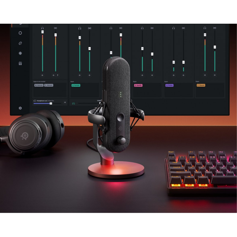 Steelseries ALIAS must PC mikrofon