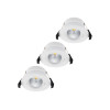 Shelly PbS Hilux DS8 nutikas LED-varjundiga süvisvalgusti, 3-pakk, 2200-6500K, CRI95, 600 lm, Bluetooth, Wi-Fi, valge
