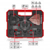 Einhell 708136 mitmeotstarbelise tööriista tarvikute komplekt, 35 osa, XL-PLUS-CASE kohvris