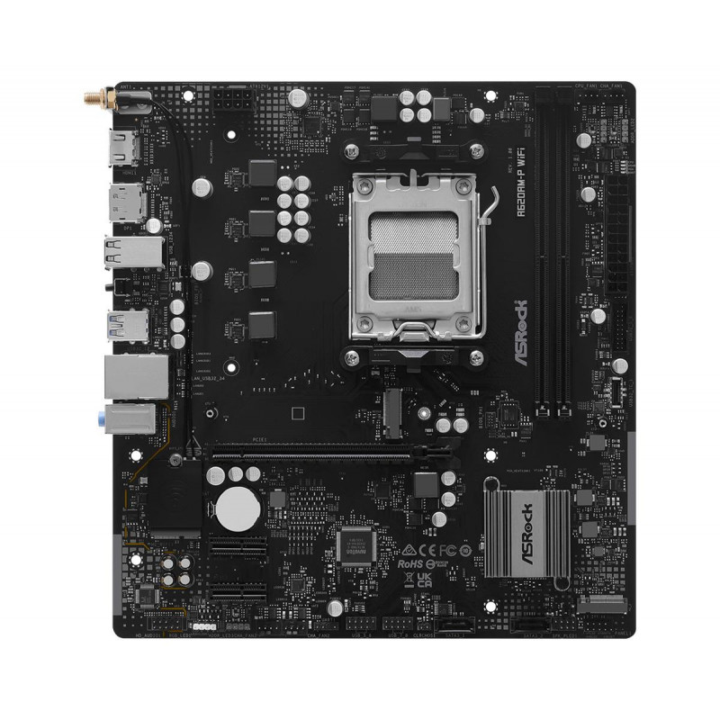 ASRock A620AM-P WIFI emaplaat, AMD A620A, AM5 pesa, microATX