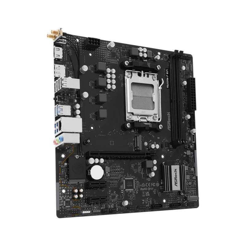 ASRock A620AM-P WIFI emaplaat, AMD A620A, AM5 pesa, microATX