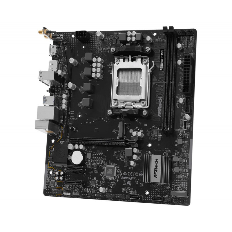 ASRock A620AM-P WIFI emaplaat, AMD A620A, AM5 pesa, microATX