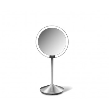 simplehuman kokkupandav sensoriga peegel, 12 cm, laetav, harjatud roostevaba teras