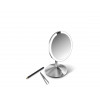simplehuman kokkupandav sensoriga peegel, 12 cm, laetav, harjatud roostevaba teras