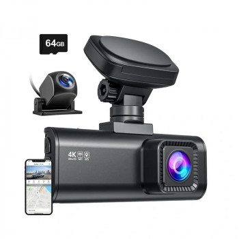 REDTIGER F7N (64G) WiFi 4K + 1080p autokaamera