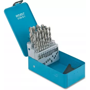 HAZET 2128N-1 HSS-i spiraalpuuride komplekt 25-osaline DIN 338