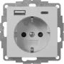 Gira pistikupesa USB-ga, hall (2459015)