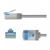 Goobay Slim Cat6a U/FTP patchkaabel RJ45, 1 m, hall