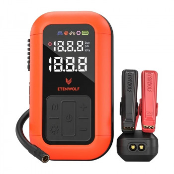 Etenwolf X6 Pro Max juhtmeta rehvipump, 11,03 baari, 12 000 mAh