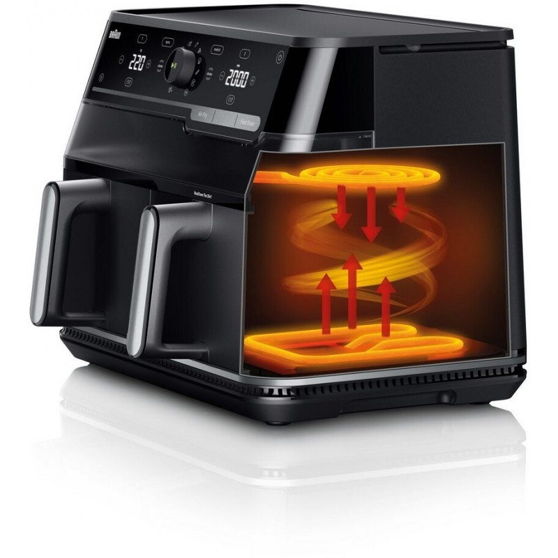 Braun TD5053IBK kahe korviga õhufritüür, 5 + 5 L