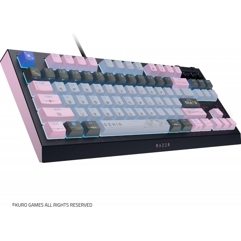 Razer BlackWidow V4 Tenkeyless HyperSpeed juhtmevaba mänguklaviatuur, US, Orange Switch, Wuthering Waves Edition