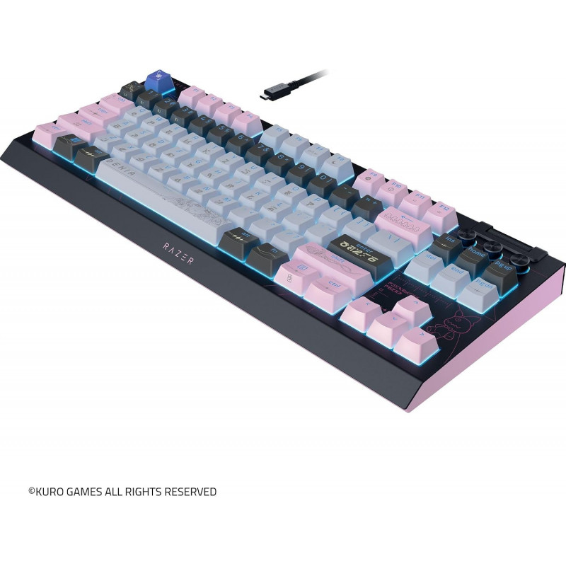 Razer BlackWidow V4 Tenkeyless HyperSpeed juhtmevaba mänguklaviatuur, US, Orange Switch, Wuthering Waves Edition