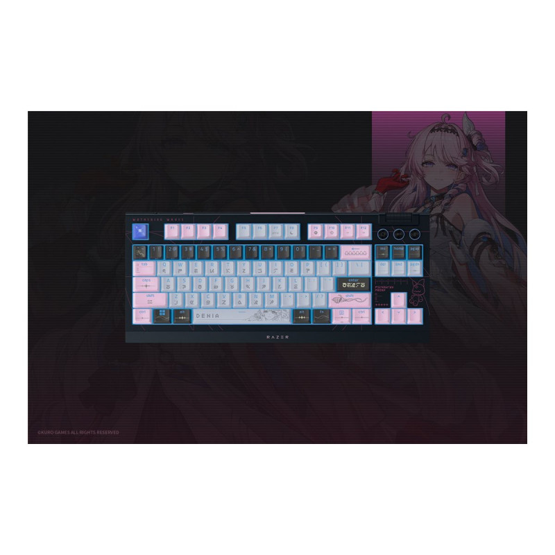 Razer BlackWidow V4 Tenkeyless HyperSpeed juhtmevaba mänguklaviatuur, US, Orange Switch, Wuthering Waves Edition
