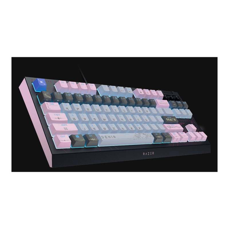 Razer BlackWidow V4 Tenkeyless HyperSpeed juhtmevaba mänguklaviatuur, US, Orange Switch, Wuthering Waves Edition