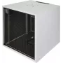 Silence Rack Office 12U 19 inch helikindel kapp vaikse ventilaatori ja klaasuksega, 600 x 600 mm, helehall (SRO126060)