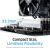 KLEVV Fit V 32GB (2x16GB) DIMM 6000MHz CL28 mälukomplekt, must (KD5AGU880-60B280F)
