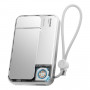 SHARGE ICEMAG 3 akupank, 10 000 mAh, 25 W Qi2, 35 W USB-C, valge
