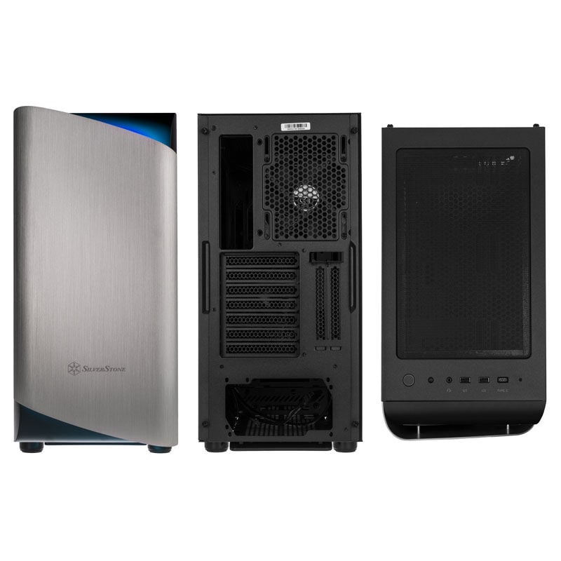 SilverStone Seta A1 Mid Tower, karastatud klaas - must/hõbedane