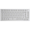 Glorious GMMK Pro White Ice 75% TKL klaviatuur - barebone, ISO paigutus, hõbedane