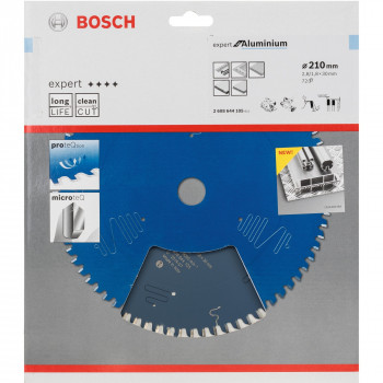Bosch Expert for Aluminium ketassaetera Ø 210 mm, 72 hammast, ava 30 mm (2608644105)