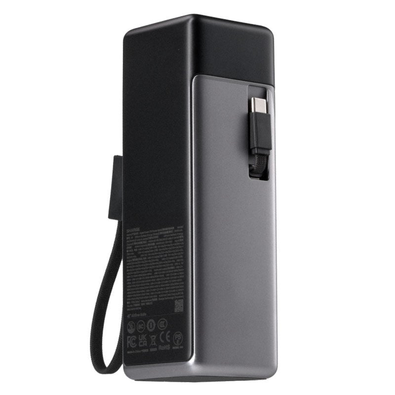 SHARGE HyperTower 170 akupank, 25 000 mAh, 170 W, 4-in-1, must