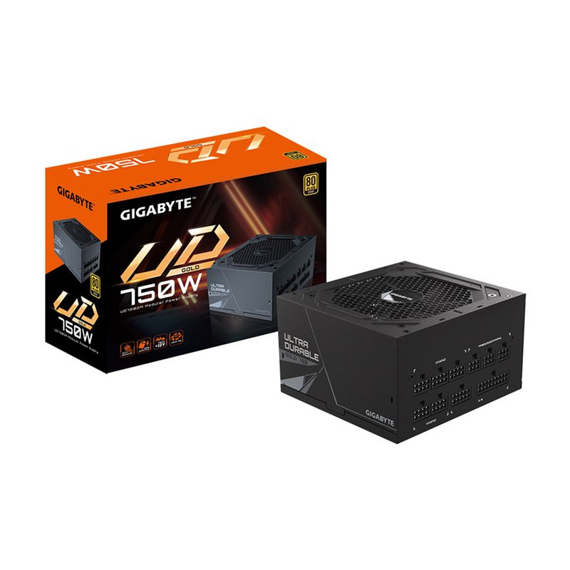 GIGABYTE UD750GM 750W ATX toiteplokk, 80+ Gold, täismodulaarne