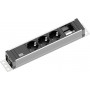 Bachmann UNIVERSAL pikendusjuhe, 3 pesa, 3 m, must / hõbe-antratsiit (922.0111)