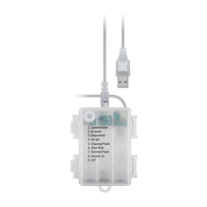 Goobay 300 LED-valguskardin läbipaistev 2,5 m